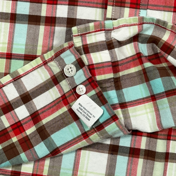 Cinch Shirt Adult EXTRA LARGE Brown Plaid Western Cowboy Rodeo Workwear Outdoor - Picture 9 of 11